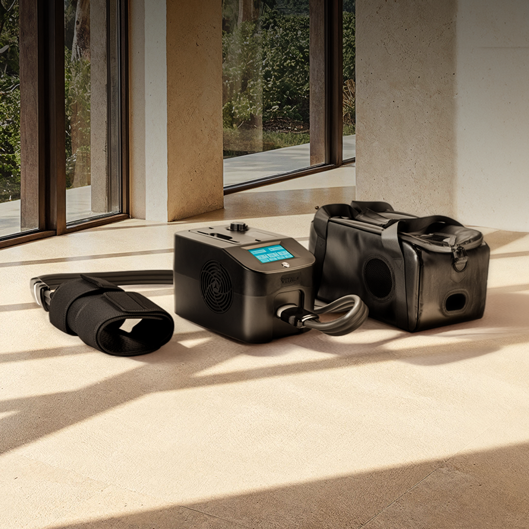 <p>With a built-in rechargeable battery, this is the <strong>first truly portable hot and cold recovery system.</strong> Deliver targeted therapy on the sidelines for elite athletes, in the locker room, at the clinic, or even on your couch — without cords, ice, or multiple devices. The full spectrum of recovery anytime, anywhere, in one system.</p>